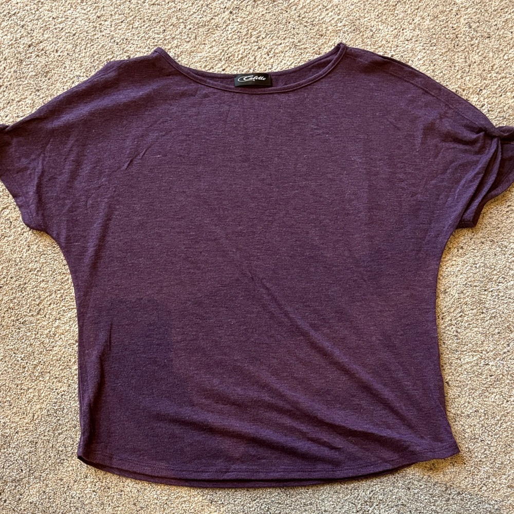 Colette Women's Short Sleeve Purple Tee